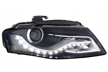 Headlight lamps Audi A4 B8 BLACK DAYLIGH Part manufacturer Depo
