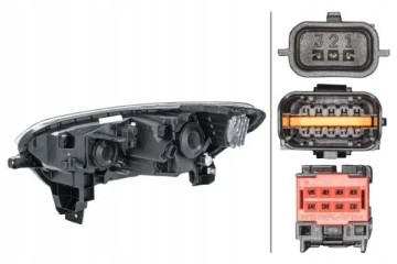 HEADLAMP LAMP 1EL 011 770 861 HELLA