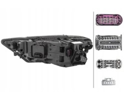 HEADLAMP LAMP 1EX 012 863 421 HELLA