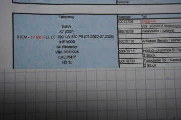 Motor BMW G05M G06M G07M S68B44A Como Nuevo 94 km