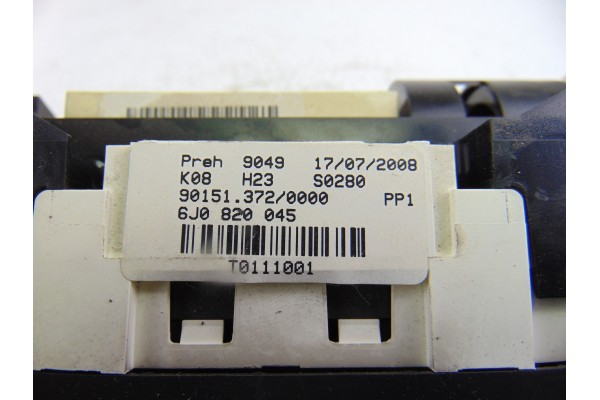 6J0820045 MANDO CALEFACCION / AIRE ACONDICIONADO SEAT IBIZA BERLINA (6J5)