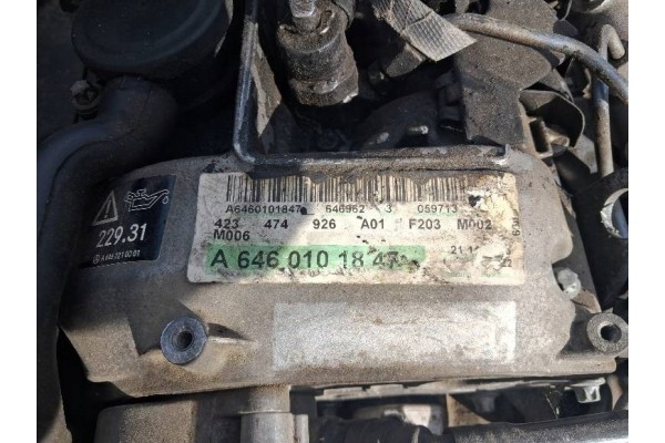 COMPLETE ENGINE TRANSMISSION MERCEDES 2 2 D OM646 Car type passenger cars