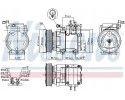 Compressor air conditioning NISSENS 890129 Part manufacturer Nissens