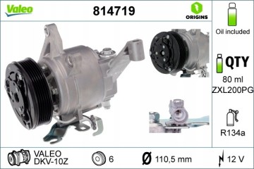 Compressor air conditioning VALEO 814719 Car type passenger cars