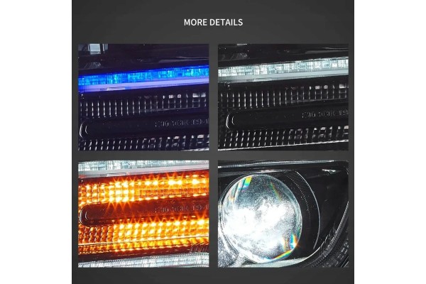 LAMP HEADLIGHTS LED JEEP GRAND CHEROKEE 11 13 VLAND LAMP Version European