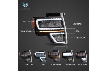HEADLAMPS VLAND FORD F 150 F150 09 14 Part manufacturer VLAND