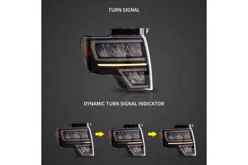 HEADLAMPS VLAND FORD F 150 F150 09 14 Installation side left right
