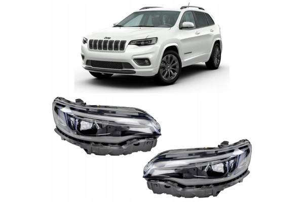 Jeep Cherokee KL 2019 2024 LED Headlight Set Left Right