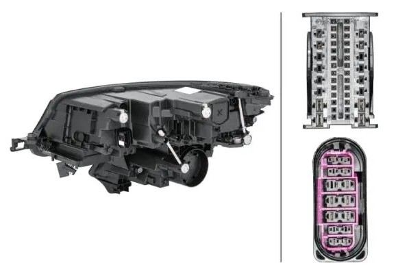 HEADLAMP LAMP 1ZX 012 669 401 HELLA Packaging status original