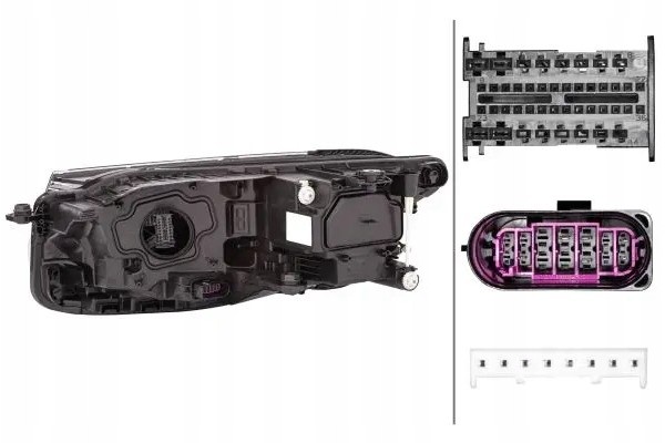 HEADLAMP LAMP 1EX 013 143 221 HELLA Packaging status original