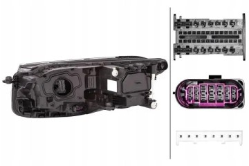 HEADLAMP LAMP 1EX 013 143 221 HELLA Packaging status original