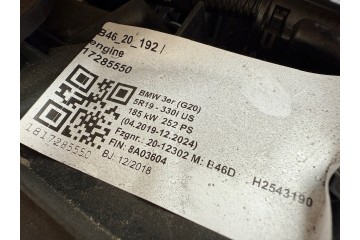 ENGINE BMW 3 G20 G21 4 G22 G23 G26 5 G30 Z4 G29 B46B20B 4km mileage Car type passenger cars