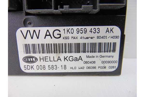 1K0959433AK  MODULO ELECTRONICO SEAT LEON (1P1) Stylance / Style 2009 1K0959433AK 189467 SEAT - 2