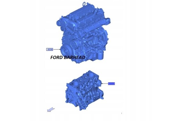 NEW ENGINE BLOCK N38 N48 FOR FORD MUSTANG 2 3 ECOBOOST 2015 2023 Catalog number of the part FR3Z JR3Z LR3Z