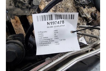 ENGINE COMPLETE AMF 1 4 TDI 72 KM AUDI A2 Part manufacturer Audi OE