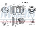 Compressor air conditioning NISSENS 89609 Part manufacturer Nissens