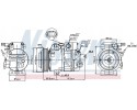 Compressor air conditioning NISSENS 89304 Part manufacturer Nissens