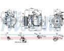 COMPRESSOR AIR CONDITIONING COMPRESSOR 890816 NISSENS Catalog number of substitutes AKS DASIS 852260N REACH 1 74 20510 WILMINK G
