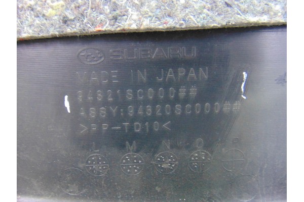 94321SC000 GUARNECIDO PORTON TRASERO SUBARU FORESTER (S12/SH) XS Classic 2010 94321SC000 196007 SUBARU - 2