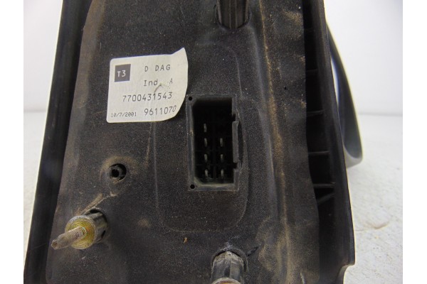 VERDE RETROVISOR DERECHO RENAULT SCENIC I (JA...) 1.9 DCI Authentique 2001 VERDE 142373 RENAULT - 2