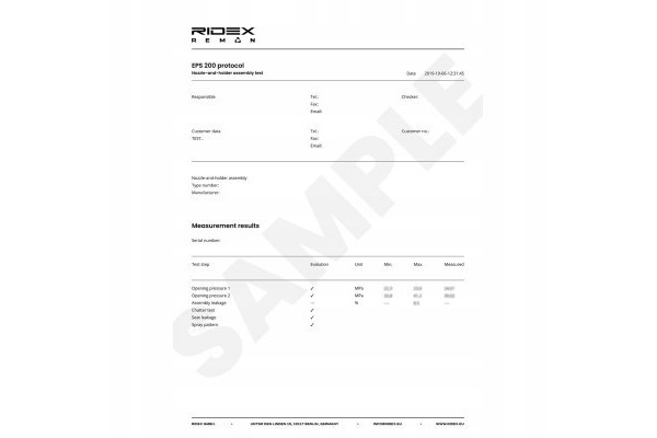 High pressure pump RIDEX 3918H0096R Car type passenger cars
