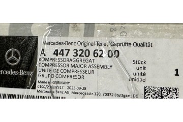 Mercedes V CLASS EQV 447 448 pump compressor airmatic air matic pneumatics Catalog number of the part a4473206200 v klasa