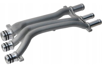 Triple aluminum hose for the Porsche Cayenne 955 cooling system Catalog number of the part 94810605906