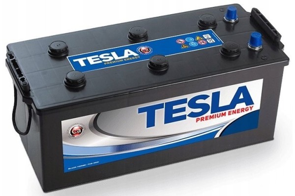 SET OF 2 BATTERIES TESLA 12V 225Ah 1400A 518 276 242mm TRACTOR UNIT