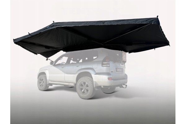 Freestanding awning Foxwing HD 270 28 kg canopy black left