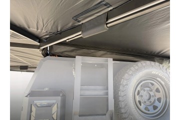 Freestanding awning Foxwing HD 270 28 kg canopy black left Car type 4x4 SUV cargo vans RVs passenger cars