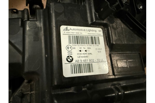 BMW X7 G07 Lámpara Delantera Derecha Láser 9481802 A89481802