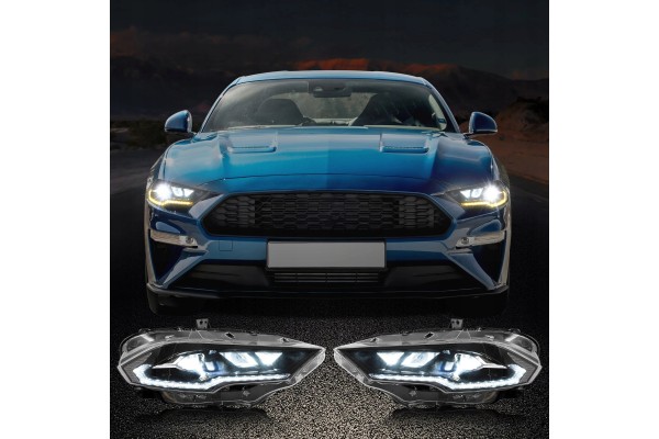 Headlights Lamp set Vland Led Tuning Europe Ford Mustang VI 6 Lift 18 z24 Car type 4x4 SUV passenger cars