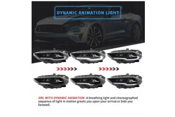 Headlights Lamp set Vland Led Tuning Europe Ford Mustang VI 6 Lift 18 z24 Type of low beam headlights LED
