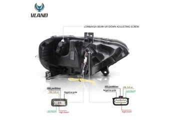 Faros delanteros LED para Ford Mustang 2018-2024 VLAND