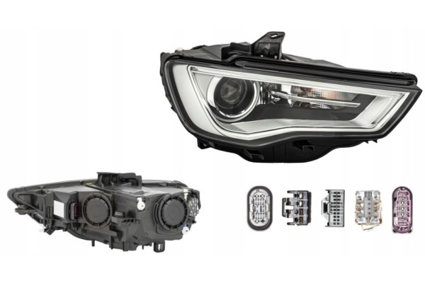 HEADLAMP LAMP RIGHT AUDI A3 8V 2012 HELLA