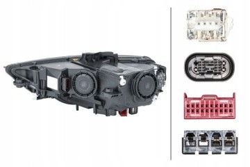 HEADLAMP LAMP RIGHT AUDI A3 8V 2012 HELLA Part manufacturer Hella