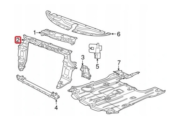 FRONT BELT FRONT REINFORCEMENT CHRYSLER PACIFICA 2017 2024 Car type 4x4 SUV