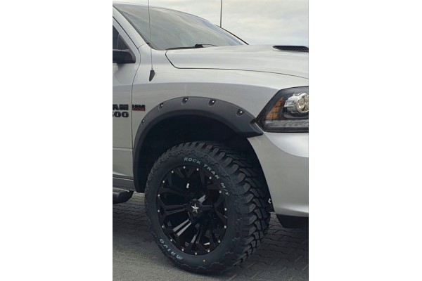 DODGE RAM 1500 2011 2018 EXTENSIONS FENDER TRIM WITH HOLES SET Car type 4x4 SUV passenger cars