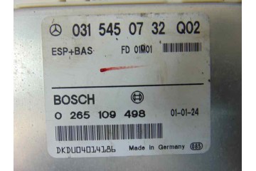 0265109498 MODULO ELECTRONICO MERCEDES-BENZ CLASE E (BM 210) BERLINA