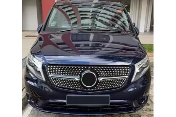 ATRAPA Chrome Black Diamonds Style Mercedes Benz V W447 V250 V260 2016 2020 Catalog number of the part 654rty