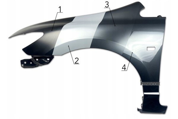 RIGHT mudguard for CITROEN BERLINGO 2 II EZR EZRC Installation side front right