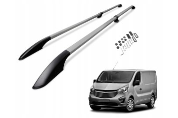 Roof rails Opel Vivaro III 2014 2019 LONG Color silver