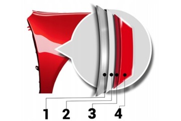 BLU Mudguard AUDI A4 B6 LY7W left silver 00 04 front Part manufacturer BLU