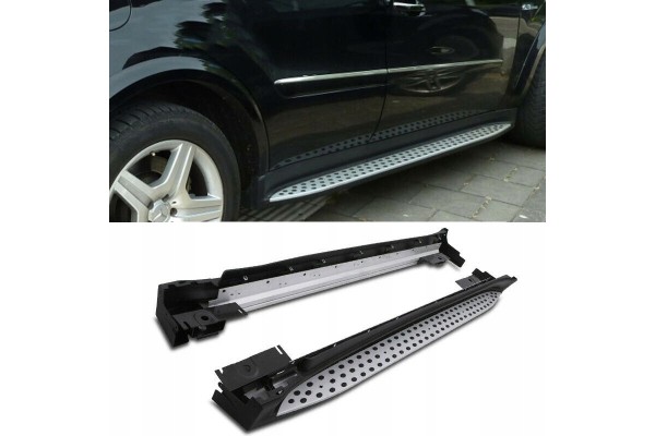 Steps side sills sides Aluminum Mercedes AMG W164 ML from 05 to 2011 Packaging status original