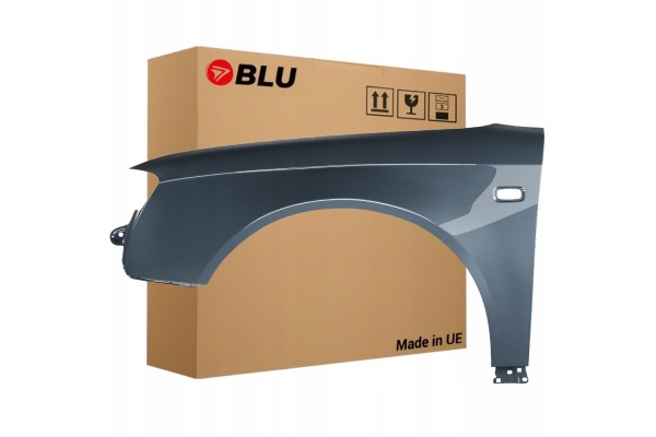 BLU Mudguard AUDI A4 B7 LX7Z left grey 04 08 front ZINC DelphinGrau