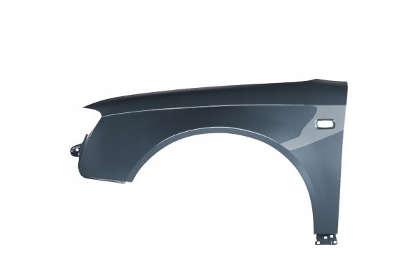 BLU Mudguard AUDI A4 B7 LX7Z left grey 04 08 front ZINC DelphinGrau Packaging status original