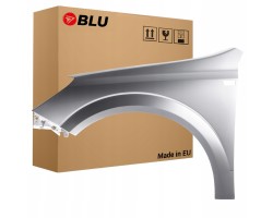 BLU Mudguard OPEL ASTRA H 3 III Z157 left silver 04 14 front StarSilber