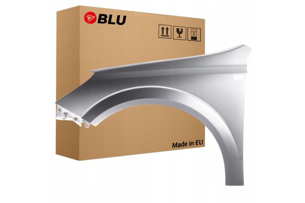 BLU Mudguard OPEL ASTRA H 3 III Z157 left silver 04 14 front StarSilber