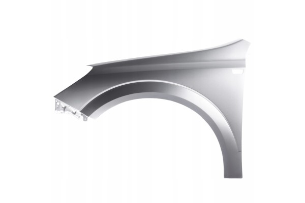 BLU Mudguard OPEL ASTRA H 3 III Z157 left silver 04 14 front StarSilber Color silver
