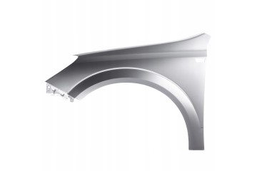 BLU Mudguard OPEL ASTRA H 3 III Z157 left silver 04 14 front StarSilber Color silver